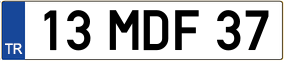 Trailer License Plate